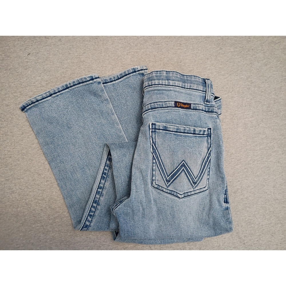 Wrangler Willow Ultimate Riding Jeans Light Wash Bootcut Denim WRW60AD 29x34 - Picture 1 of 8